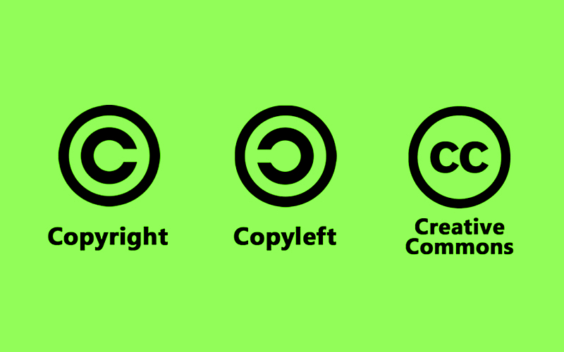 Resultado de imagen de copyright copyleft y creative commons